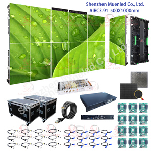 Pantalla LED de Alquiler MuenLED AIRC3.91 de 500x1000mm para Interiores, Fondo de Escenario, Video Wall P3.91 con Empalme sin Costuras, 5000cd - Product Image 1