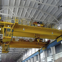 Crane Overhead QD Double Beam 32 Ton 50 Ton 100 Ton Bersertifikasi CE untuk Sistem Transfer Pabrik Baja