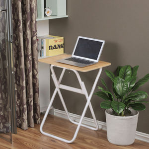モダンシンプルポータブル折りたたみ小型デスク木制コンピュータテーブルと椅子ロングレジャーストールテーブル - Product Image 2
