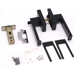 Heavy Duty Solid Aluminum Alloy Lever Handle Lock Magnetic Deadbolt Latch Privacy <strong>Knob</strong> Keyed Handles - Product Image 5