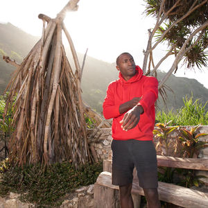 BEAM Sudadera con capucha unisex Chaquetas de primavera para hombre Mezcla de algodón de poliéster con bolsillo sin cremallera Patrón sin costuras-Decorado - Product Image 3