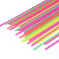 Pailles à boire en plastique de couleurs personnalisées, pailles jetables en blé pour boissons, nouveauté pour hôtels, mariages, Noël