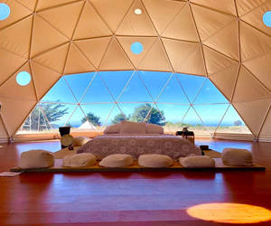 Dôme de glamping pour hôtel en plein air, tente géodésique de 6 m de diamètre avec couverture de toit en PVC - Product Image 2