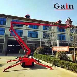 10-24M All Terrain Spider Articulated Crawler Boom Lift Aerial Work Platform Tracked Chassis Electric Hydraulic Telescoping Lift