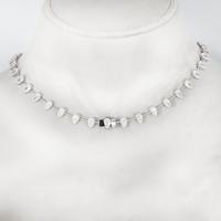 Collar de Lujo con Diamante Cultivado en Laboratorio, Corte Cojín, Oro Blanco de 18K, Certificado IGI, de Alta Calidad, para Regalo de Boda, Venta al Por Mayor