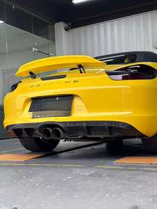 ลิ้นหลังคาร์บอนไฟเบอร์แบบติดตั้งง่ายสำหรับรถ New <span class=keywords><strong>LQ</strong></span> 022 981 Boxster/Cayman พร้อมดิฟฟิวเซอร์ รับประกัน 1 ปี - Product Image 5