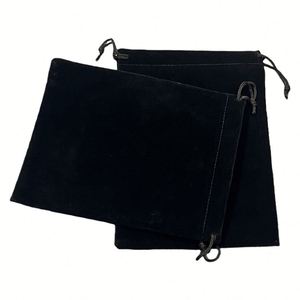 Bolsas de Terciopelo con Cordón para Regalo, Personalizadas con Logotipo, Color Negro, para Guardar Joyas - Product Image 3