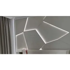 Sẵn sàng sơn trang trí nội thất lớn lớn thiết kế đá 3D tấm Tường hiện đại độc đáo hình học tấm 3D tấm Tường - Product Image 1