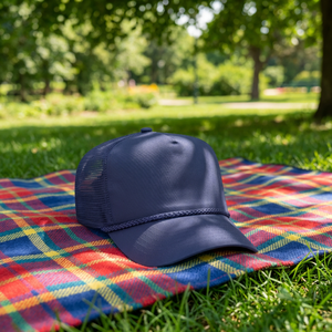 Casquette Trucker Sportive Structurée à 5 Panneaux, Forme <span class=keywords><strong>Otto</strong></span>, Respirante, avec Corde Épaisse en Sergé de Coton, Profil Moyen, Dos en Maille - Product Image 2