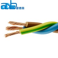 Fil de Câble électrique 3 Noyaux 1.5mm Câble de Cuivre Flexible H05VV-F 2C * 1.5mm Ordinateur Rallonge De Cordon D'alimentation Câble Flexible