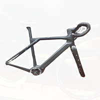 Vélo électrique tout-terrain en carbone et en gravier avec cadre de vélo de route en carbone entraîné par BAFANG M820