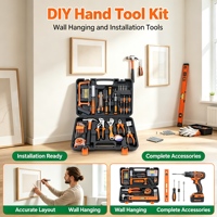 Kit Completo de Herramientas Manuales para el Hogar, Juego de Herramientas de Reparación Duraderas, Caja de Herramientas Portátil para Mantenimiento del Hogar