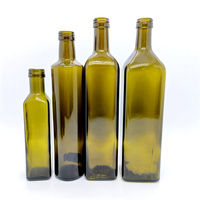 Huile d'olive vierge pressée à froid de haute qualité produit italien bouteille en verre d'huile d'olive biologique 50cl 500 ml