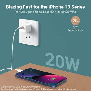 MEILLEURE FAÇON 20W USB Type C <span class=keywords><strong>chargeur</strong></span> adaptateur Original <span class=keywords><strong>chargeur</strong></span> mural à charge rapide pour téléphones portables ordinateurs portables PD 3.0 Compatible OVP pour - Product Image 3