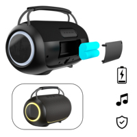 Haut-parleur Bluetooth étanche d'extérieur de haute qualité, lecteur de musique portable sans fil pour fêtes avec batterie amovible