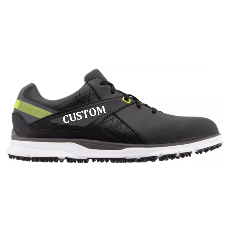 Custom Golf Shoes For Men New Arrival Wholesales Microfiber Leather Non-slip Rotation Shoelace Professional Golf Shoes