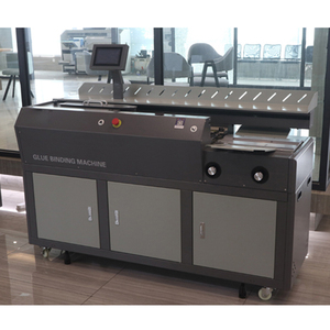 Machine de <span class=keywords><strong>reliure</strong></span> automatique à la colle pour livres, <span class=keywords><strong>reliure</strong></span> manuelle à couverture rigide avec système de collage latéral à 3 rouleaux, machine de collage de livres - Product Image 2