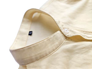 Chemise homme Unie Color Button <span class=keywords><strong>Lin</strong></span> 2025 été, col montant, manches longues, coupe ajustée, en mélange de coton, écologique, décontractée, ODM - Product Image 2