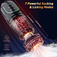 LCD-Display Männlicher Mastur bator Penis massage gerät Schub rotierende vibrierende saugende männliche Taschen pussies Stroker Adult Toys für Männer