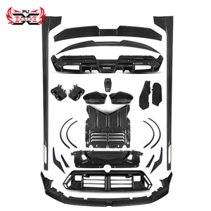 Kit corpo in fibra di carbonio a secco con gonna laterale anteriore con labbro posteriore diffusore canard alettoncino alettone per <span class=keywords><strong>BMW</strong></span> M5 G90 G99 - Product Image 1