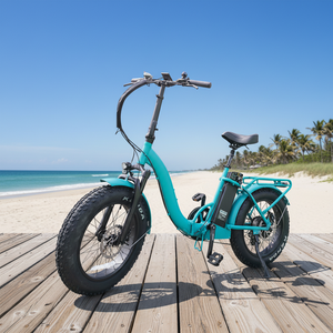 Vélo de ville pour femmes, moteur arrière 48V 500W, pneus larges de 20 pouces, 7 vitesses, vélo électrique pliable - Product Image 4