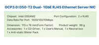 Adaptador Ethernet interno para servidor SUNWEIT ST7396 ST7397 OCP3.0 NIC Intel I350-T2/T4 Dual/Quad 1GbE RJ45 de cobre, disponible en stock.