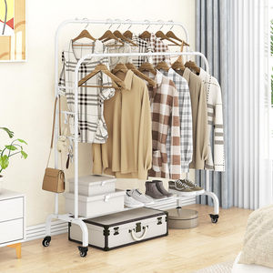 Perchero Multifuncional Metálico Móvil de Gran Venta, Soporte de Ropa de Pie, Tendedero Resistente con Gran Capacidad de Carga - Product Image 5