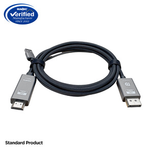 Magelei Customized 4K 60Hz <strong>HDMI</strong> USB Input to Display Port <strong>Output</strong> Cable PVC Jacket Braid Shielding for HDTV <strong>Computer</strong> DVD Player - Product Image 3
