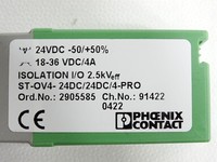 1 buah baru asli Contact ST-OV4-24DC/24DC/4-PRO Solid State Relay 2905585 PLC yang belum terpakai