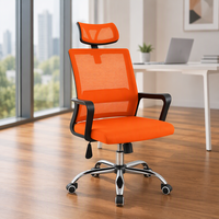 Chaise de bureau pivotante confortable avec appui-tête, hauteur réglable, chaise de direction durable pour le bureau à domicile