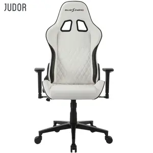 Judor 회전 가죽 Led 게임 의자 rgb 조정 가능한 PC 컴퓨터 빛 게임 레이싱 의자 사무실 가구