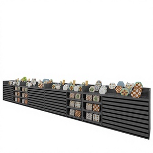 Yeks Meuble de présentation modulable et pliable en métal, de luxe moderne et personnalisé, avec tiroirs, pour échantillons de carreaux, mosaïques et pierres - Product Image 1