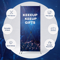 Support de bannière publicitaire en X pour salon professionnel 80x180cm, impression graphique personnalisée, support de poster rétractable, échantillon gratuit