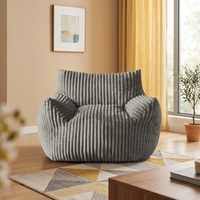 Fauteuil paresseux en mousse haute densité, compressé sous vide, avec housse amovible pour salon et appartement