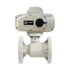 Vanne à boisseau sphérique motorisée à régulation PICV 0-10VDC, PN16 2 pouces, 220V AC, avec brides, en UPVC, CPVC, FRPP, PPH, PVDF, EQ20 - Product Image 1