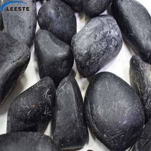 China <strong>Cheap</strong> <strong>Garden</strong> Decoration Black Polished Thin Pebble <strong>Stone</strong> - Product Image 5