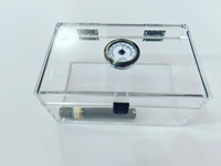 Vente en gros de boîtes à cigares en acrylique transparent Conteneur à tabac Organisateur de cigares