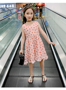 Nouvelle Robe Rose Mignonne pour Enfants Filles, Style Tendance, Robe d'Anniversaire en Dentelle Respirante Coupe A-Line Longueur Midi avec Motif Circulaire - Product Image 4