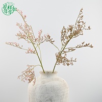 Bouquet de fleurs artificielles Limonium Caspia Fraîcheur Bohème 75 cm pour créations DIY, fabrication de couronnes, décoration de table intérieure pour mariage minimaliste