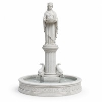 Fontaine en marbre grec de fabrication industrielle, sculpture Domus, avec motif flamme et couronne, bol à eau et décoration dauphin, pour Villa, Hôtel, Parc, Place