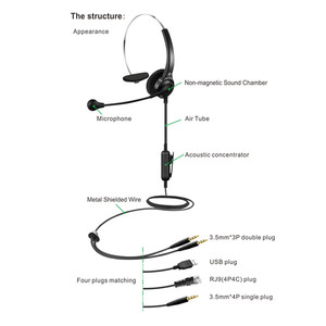 Anti-straling Luchtslang Hoofdtelefoon, EMF-bescherming Oortelefoon, Stralingsvrije Headset met Microfoon en Antwoordknop Compatibel met Alle Smartphones (Zwart
