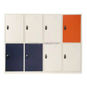 Armarios Metálicos Industriales al por Mayor para Escuelas, Armario de Almacenamiento de Acero de 8 Puertas con Cerradura de Combinación y Ventilación para Documentos - Product Image 1
