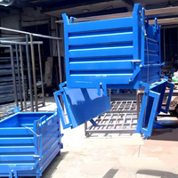 Bac basculant pour chariot élévateur, personnalisable, en matériaux de haute qualité, couleur sur mesure, pour machines de traitement des déchets