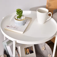 Table basse de luxe en bois et marbre, petite table intelligente au design italien, table d'appoint dorée pour le salon