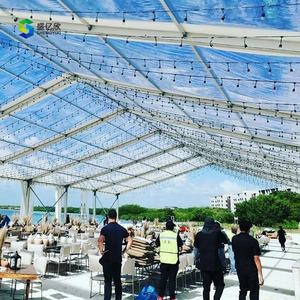 Tente de luxe de <span class=keywords><strong>mariage</strong></span> d'événement de chapiteau avec des tentes de plancher de cassette grande tente transparente de partie de chapiteau de toit pour l'événement - Product Image 6