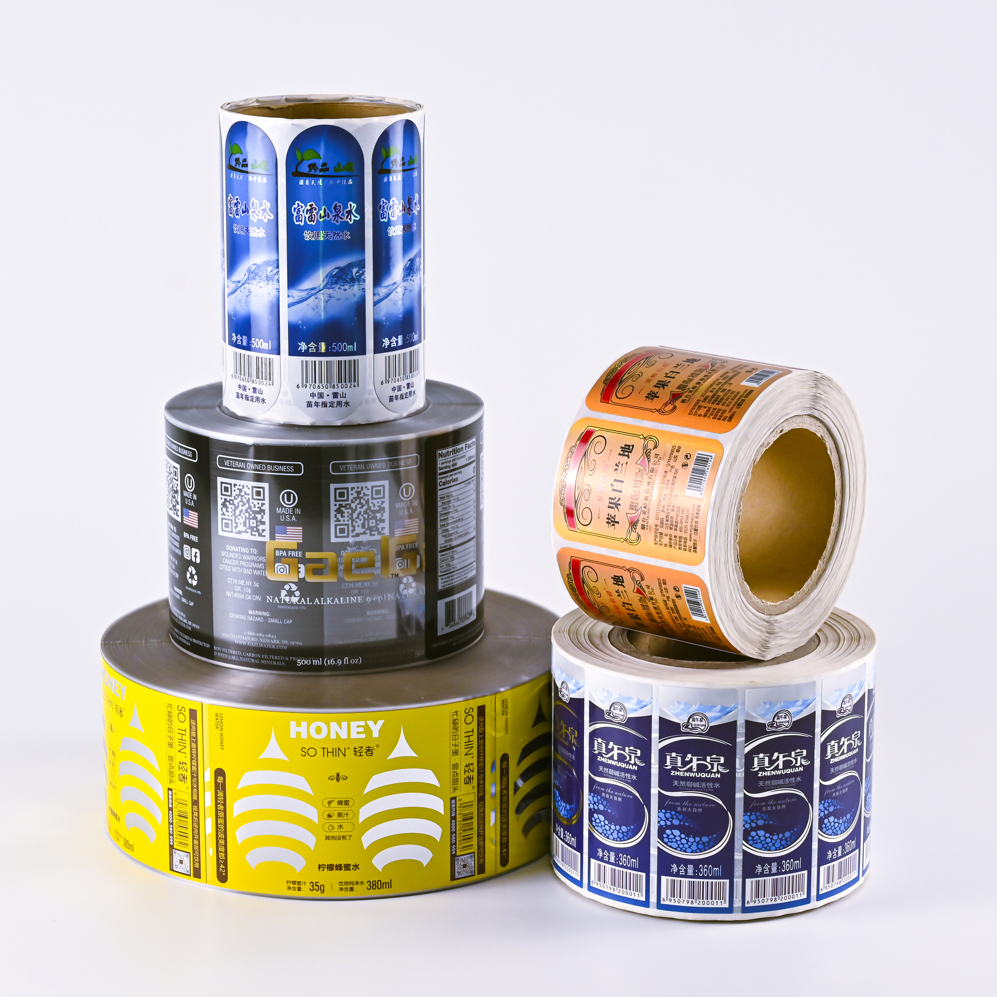 Custom Double Printed logo Brand Labels for Packing Customized Paper Waterproof Adhesive Stickers for Bottle