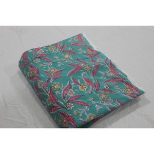 Tela de Algodón Estampada a Mano Sostenible, Ligera, con Diseño Floral, para Confección de Ropa para Niñas y Niños - Product Image 3