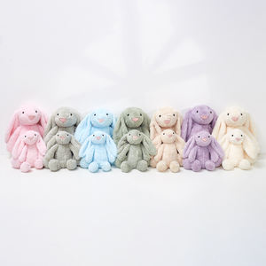 25/40/56CM Yüksek Kaliteli Parçacıklı Ağırlıklı Tavşan Pastel Renkli Tavşan Peluş Oyuncak Uzun Kulaklı Paskalya Tavşanı Peluş Oyuncak - Product Image 4