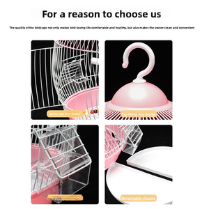 Ventes directes d'usine Portable extérieur petite et moyenne taille perroquet de luxe visualisation Cages à oiseaux <span class=keywords><strong>Cage</strong></span> à perroquet - Product Image 3