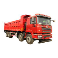 En stock, Shacman F3000 8*4 12 roues, camion benne Euro 2 d'occasion, le plus grand camion benne